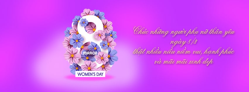 Tạo cover chúc mừng ngày quốc tế phụ nữ 8-3